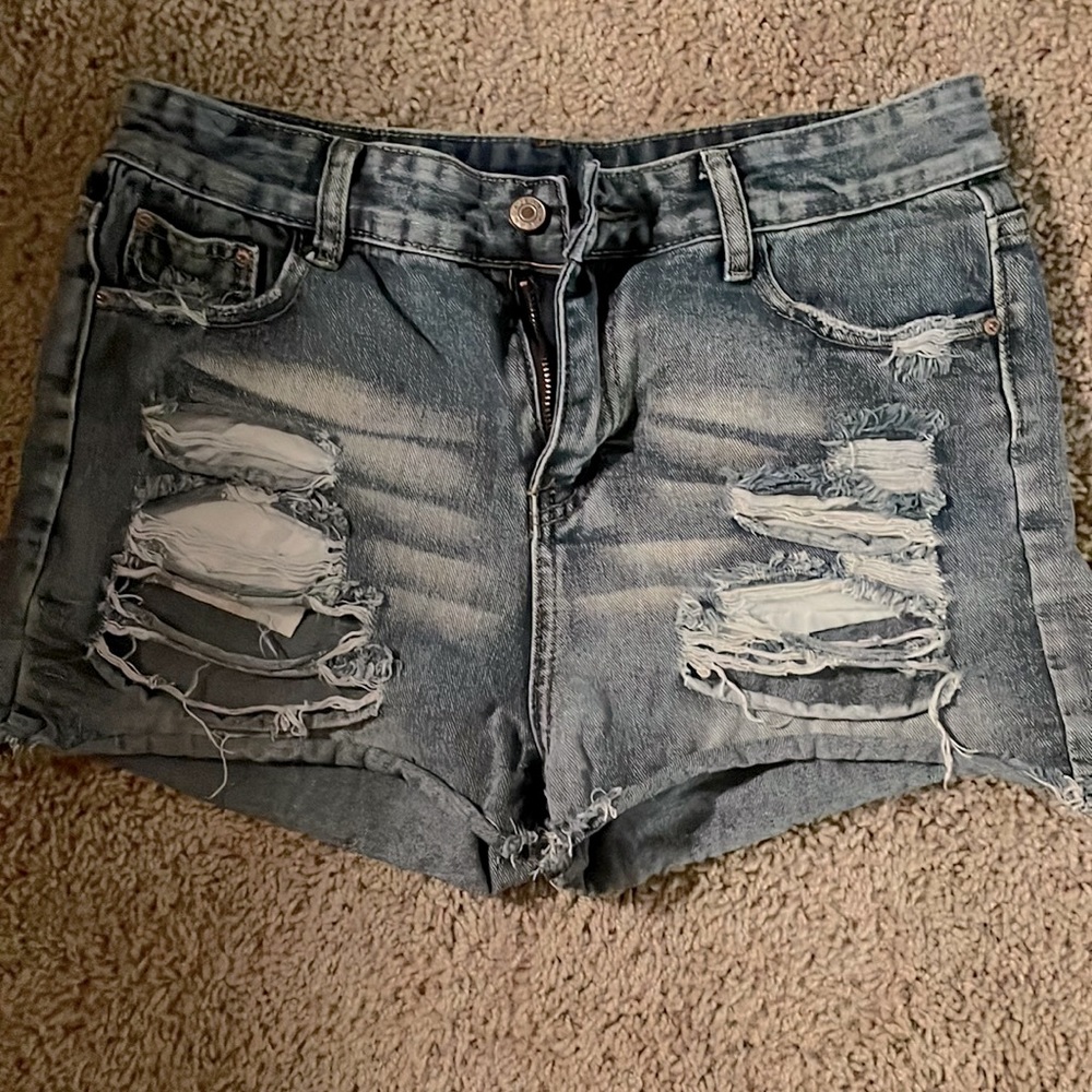 Hi Rise jean shorts